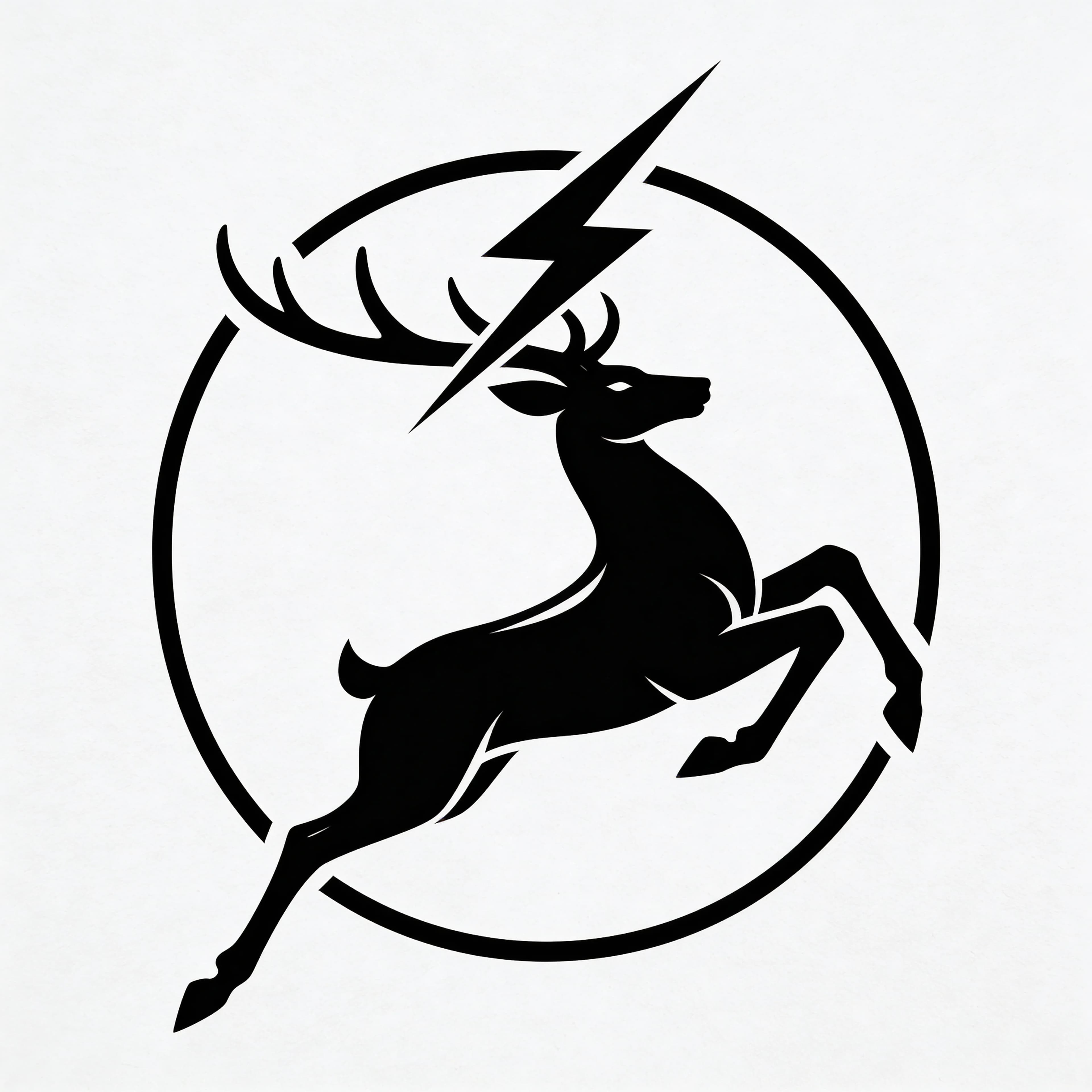 Логотип Чёрная молния — light на кремово-бежевом