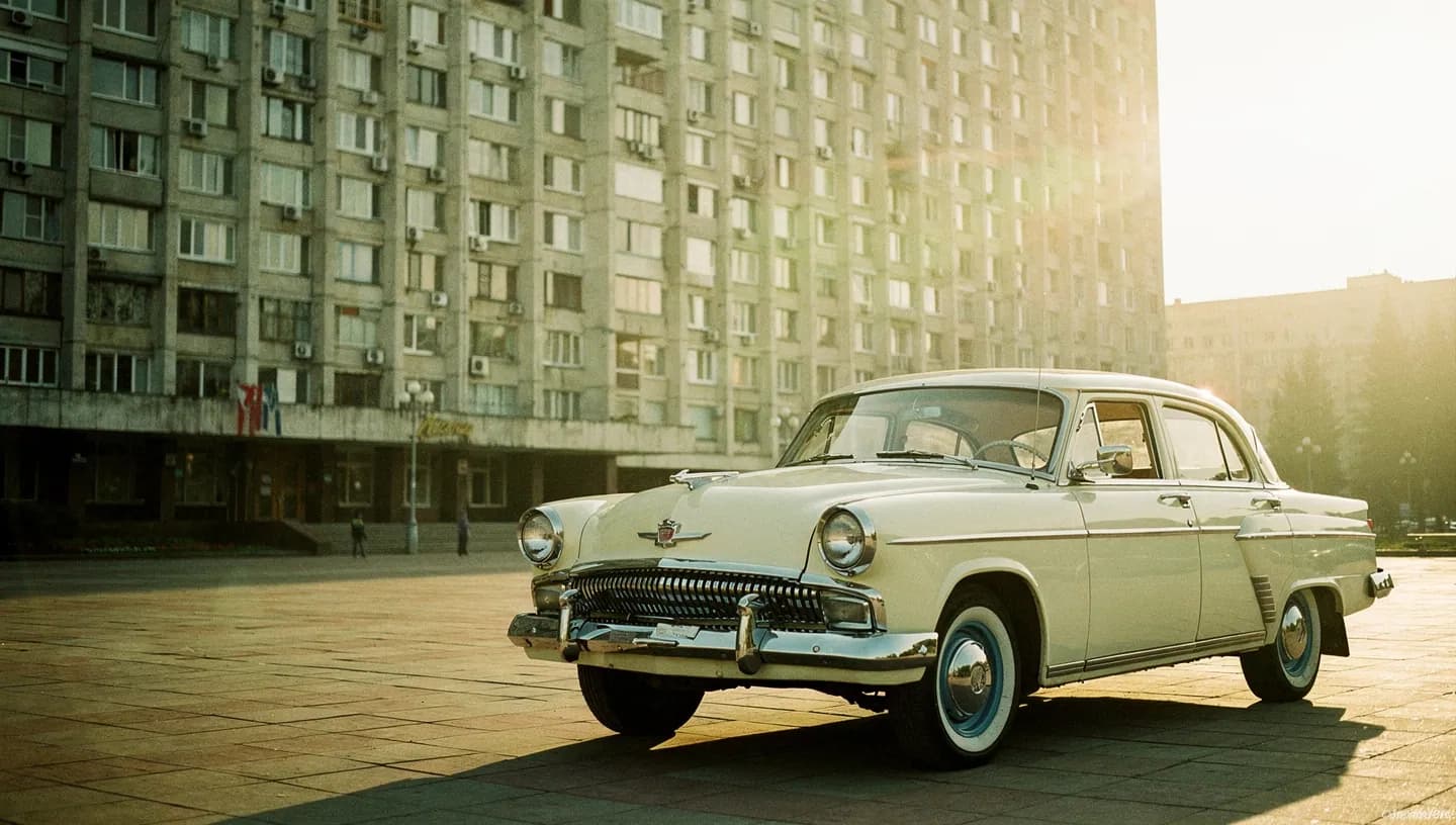 ГАЗ-21 Волга — постерный рендер